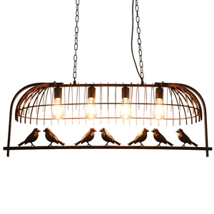 北欧客厅吊灯家用大气餐厅轻奢复古小鸟吊灯个性创意现代简约灯具