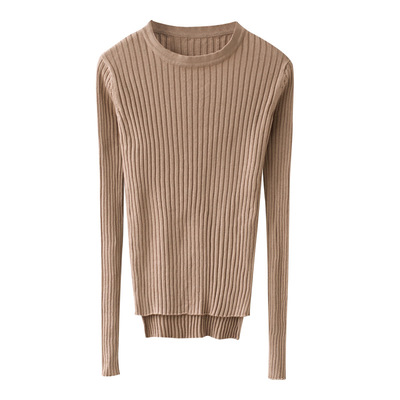 EAL春季新款针织衫弹力显瘦修身