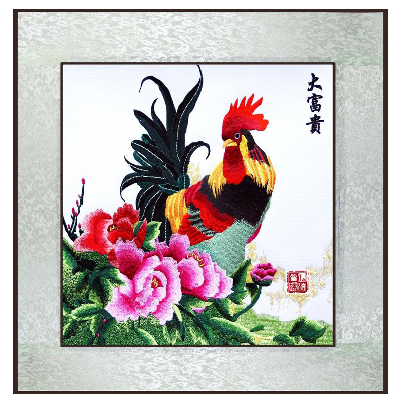 苏绣动物植物飞禽走兽系列画苏州