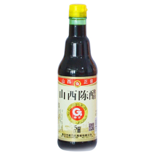 格万 山西老陈醋纯粮酿造 特产5年手工炒菜凉拌泡黑豆醋420ml*2瓶