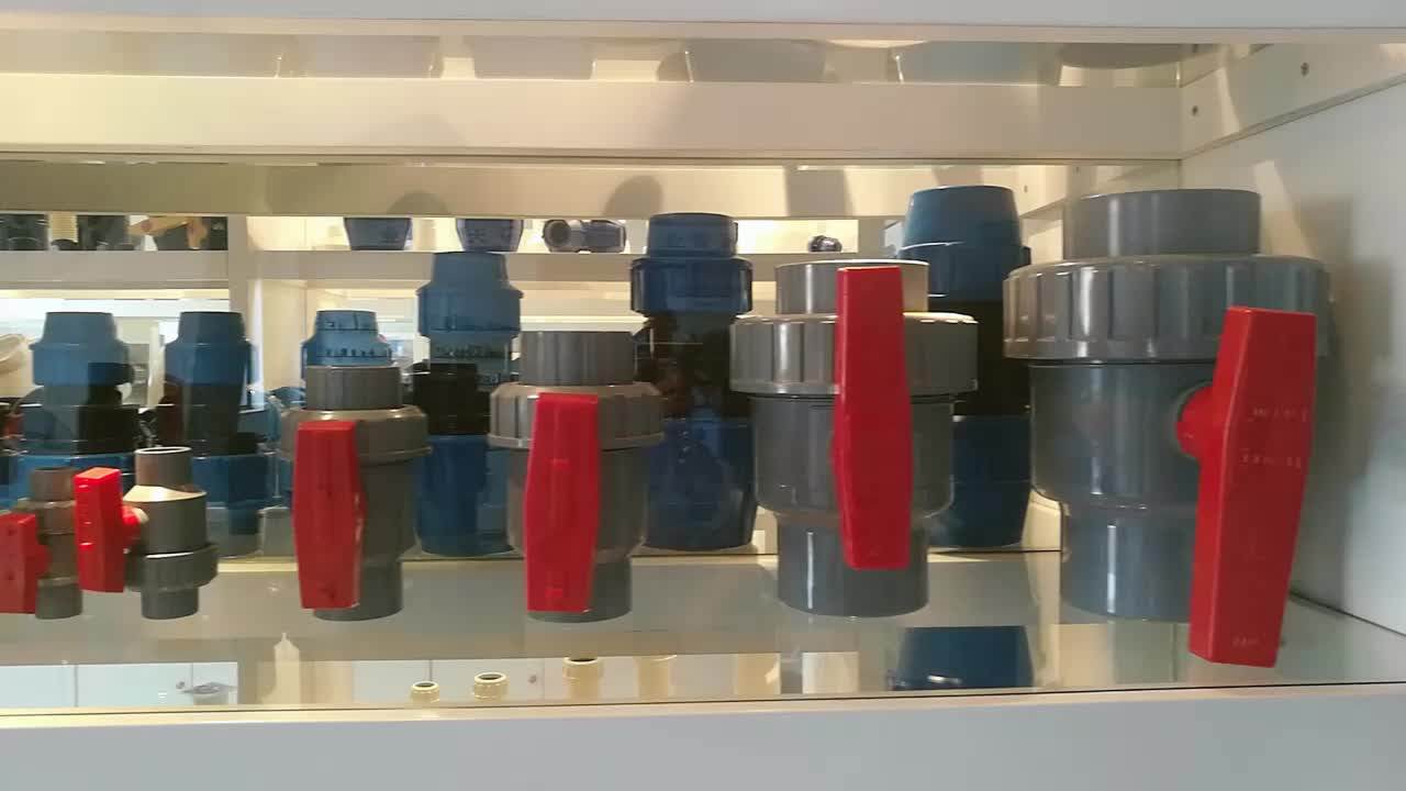 Standard Plastic Black Irrigation High Pressure Valve Single Union Pvc