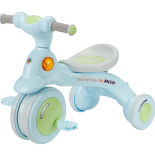 米蓝图儿童三轮车脚踏车小孩宝宝童车脚蹬车2-6岁婴幼儿童自行车