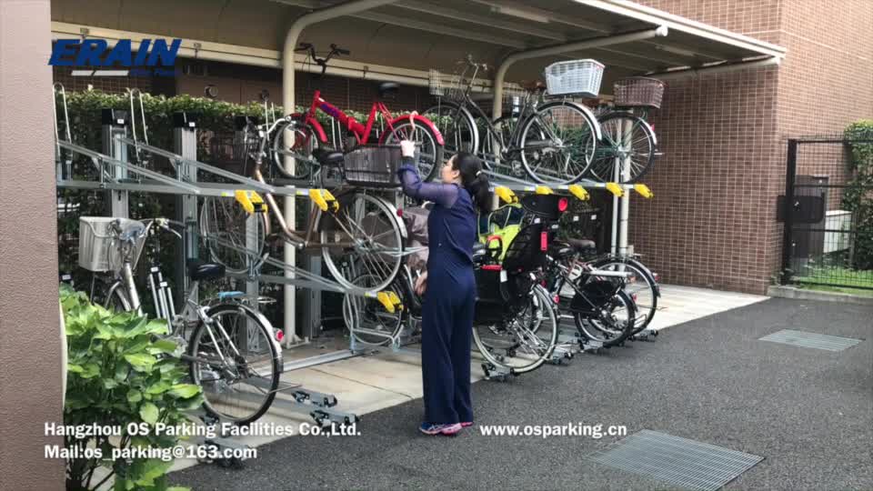 two tier bicycle rack