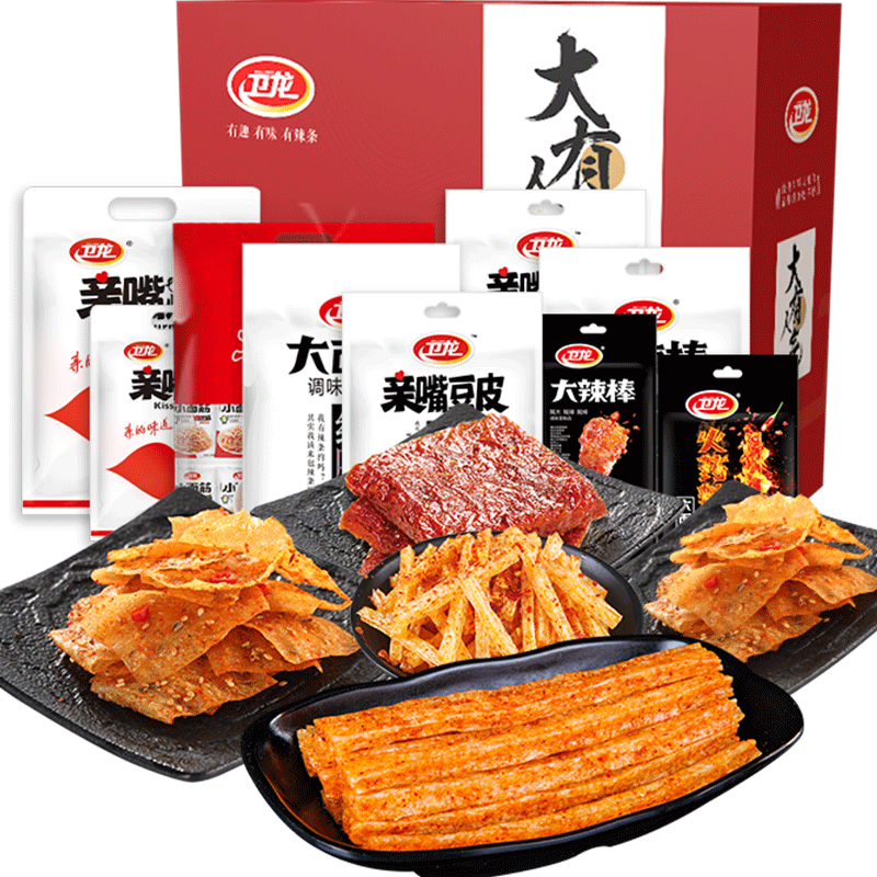 卫龙辣条零食大礼包