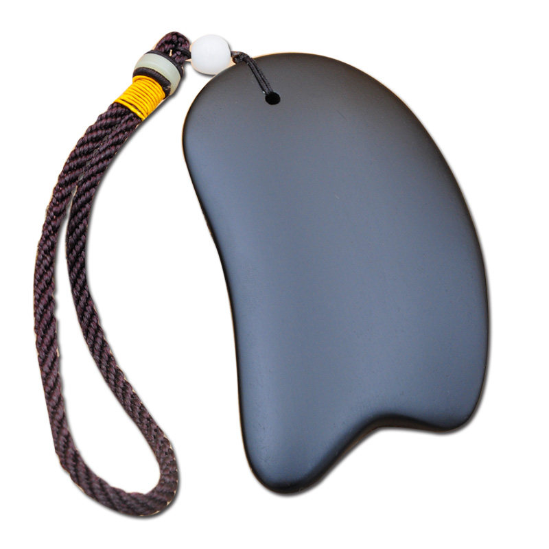 泗滨砭石面部刮痧板女脸部美容全身通用背部颈部经络美容院用薄款