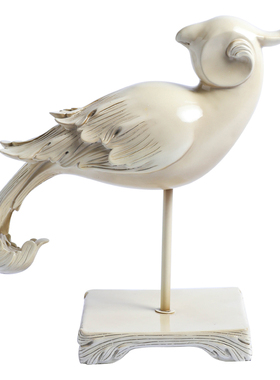 新中式风树脂吉祥鸟售楼部摆件