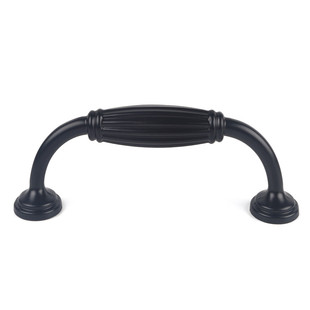 象牙白加重锌铝合金欧式大衣把手青古现代简约橱柜门黑色白搭拉手