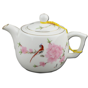 茶壶陶瓷茶具套装玻璃紫砂日式铁红花茶过滤网嘴大度壶包邮400ML