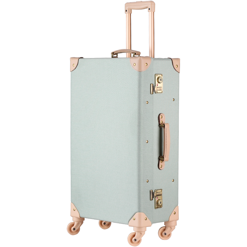 uniwalker复古万向轮男26女行李箱真实使用心得,缺点大吐槽