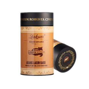 Lakun Gayo品牌麝香猫屎咖啡豆/粉 罗布斯达印尼原装进口100克/罐