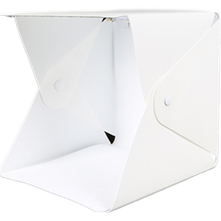 锐富图LED小型摄影棚便携式折叠灯箱淘宝拍摄产品迷你柔光箱40cm美食25大型简易静物首饰直播室内拍照补光灯