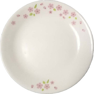 美国进口康宁玻璃餐具樱花深浅汤盘分割鱼水果盘酱油碟方西餐盘子