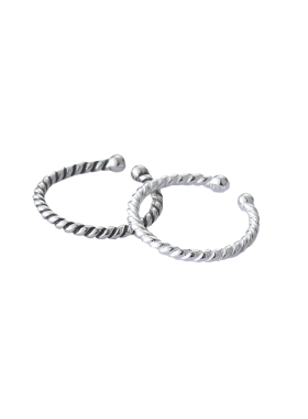 编织个性夸张食指指环麻花开口