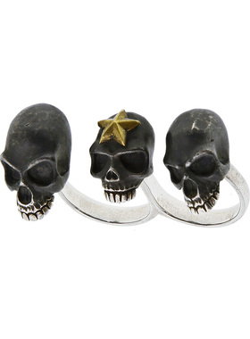 承李李原创设计风纯银骷髅戒指