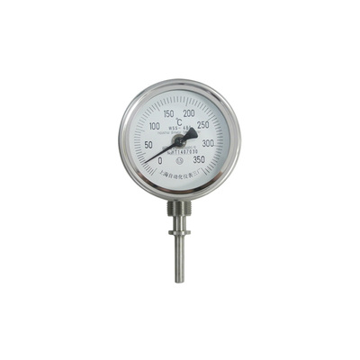 万向型法兰式双金属温度计 wss581 直径12*285mm 0-100℃ 表盘150