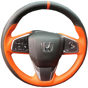 型格皓影凌派UCRV十一代享思域冠道铂睿用于本田方向盘套手缝真皮