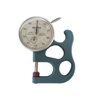 日本TECLOCK得乐牌测厚规SM-114测厚仪0-10mm皮革厚度计sm-112
