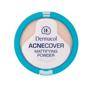 现货 捷克Dermacol茶树qu痘遮瑕粉饼11g 痘痘肌控油定妆