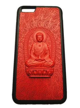 漆雕大漆漆器手机壳本命佛