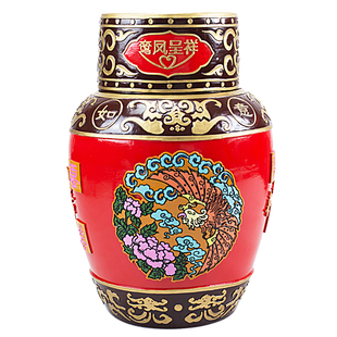 古越龙山绍兴黄酒婚宴喜酒鸾凤呈祥女儿红10L坛 十年陈浮雕花雕