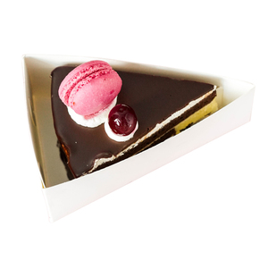 50只 慕斯蛋糕底托 三角切块戚风蛋糕盒榴莲网红八切千层打包盒