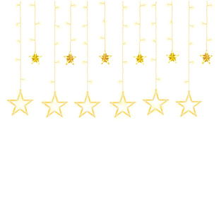 led星星灯节日彩灯闪灯串灯满天星网红房间窗帘卧室内布置装饰灯