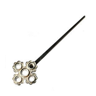 黄铜铸铜复刻明代多宝簪汉服金色婚庆*花影梦发簪发饰头饰DIY配件