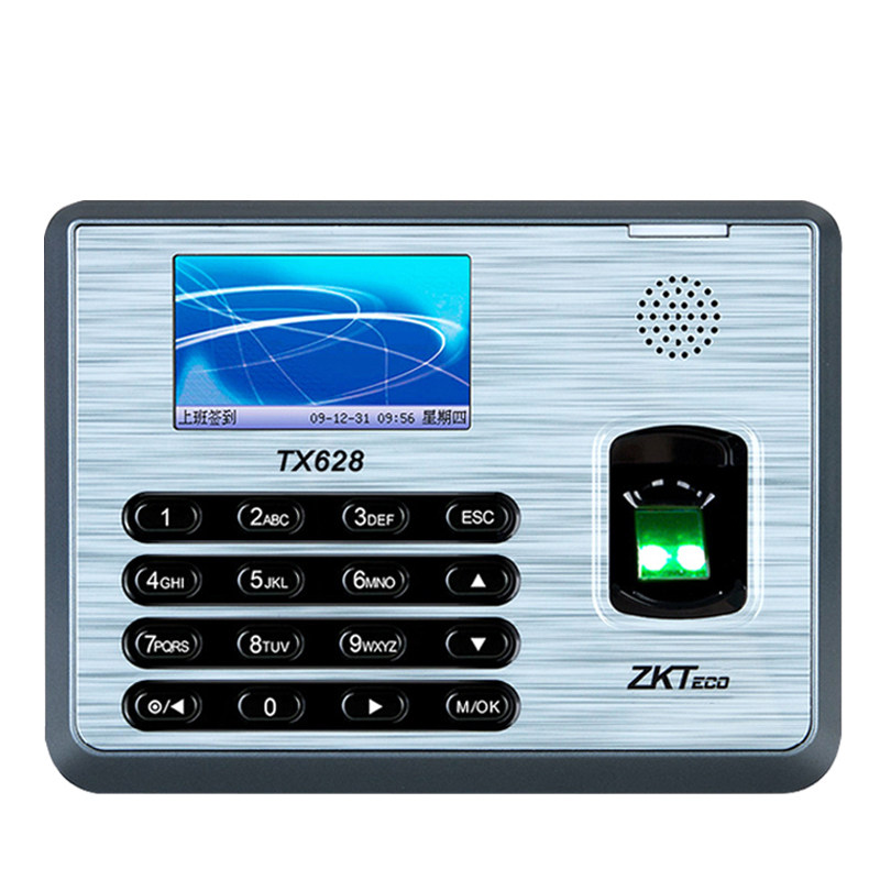 ZKTeco指纹网络型考勤机打卡机TX628 熵基技股份有限公司