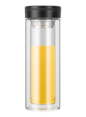 富光双层玻璃杯大容量定制便携