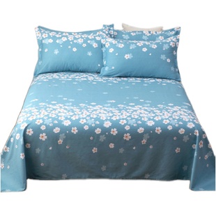 加厚全棉布床单单件100%纯棉斜纹单人双人1.5米床厚款2025新款