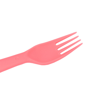 儿童水果塑料叉子安全勺子不伤嘴刀叉蛋糕叉子加厚耐用面条四齿叉