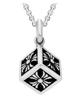 朋克风元素复古潮流罗正方形项链