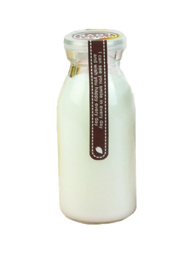耐高温250ml牛奶瓶玻璃奶瓶鲜奶瓶饮料果汁瓶奶吧瓶烘焙模具瓶