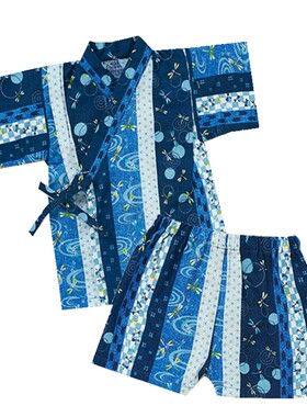 日本夏季婴幼儿甚平睡衣家居服