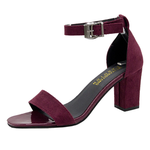 凉鞋女仙女风网红法式另类一字带高跟鞋2024夏款百搭配长裙的鞋子