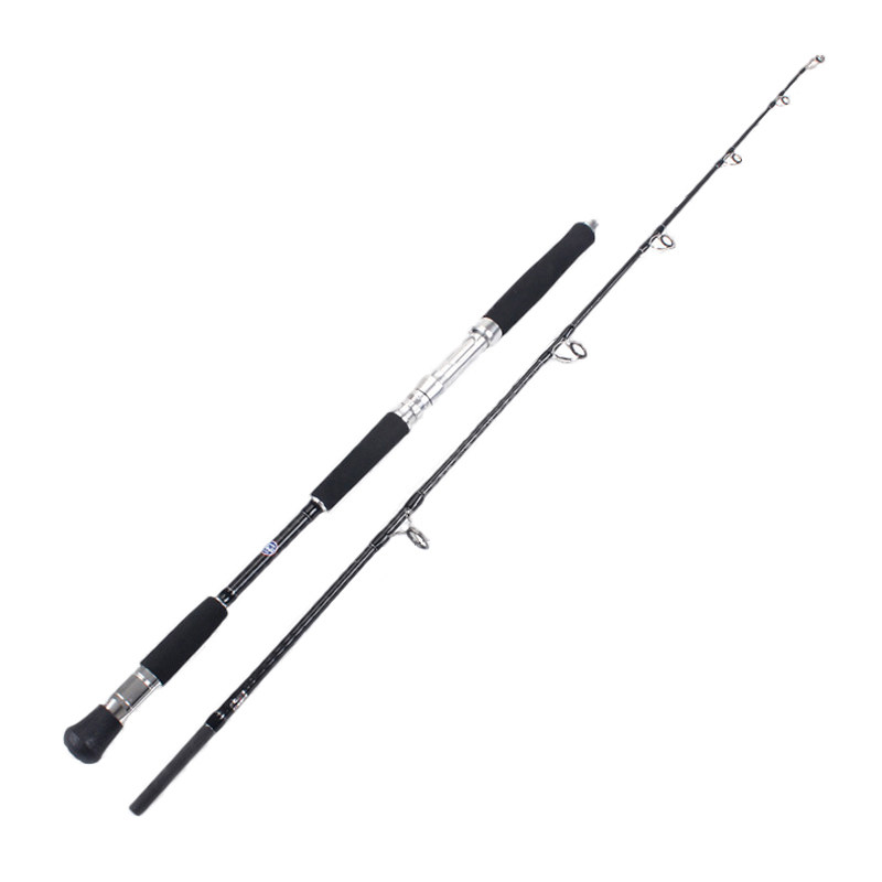 包邮铁板竿1.68/2.4米超硬日本全fuji全金属轮座南油拖钓船钓竿