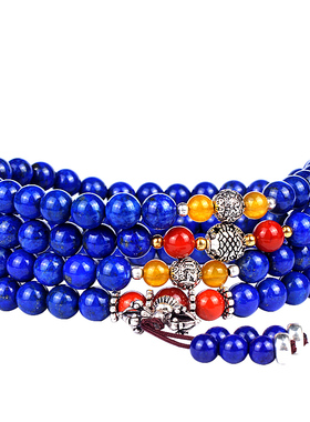 青金石手串阿富汗原色佛珠