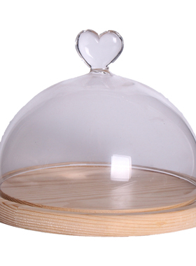 diy微景观爱心粘土蛋糕永生花