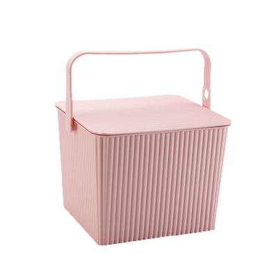 加厚带盖方形收纳桶框浴室玩具