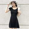 Black short sleeve dress