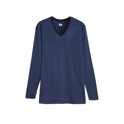 轻薄v领长袖商务保暖打底衫