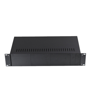 光纤收发器机槽14槽光电转换器机架式安装槽标准19“机柜单电源收发器专用机箱兼容TP水星收发器