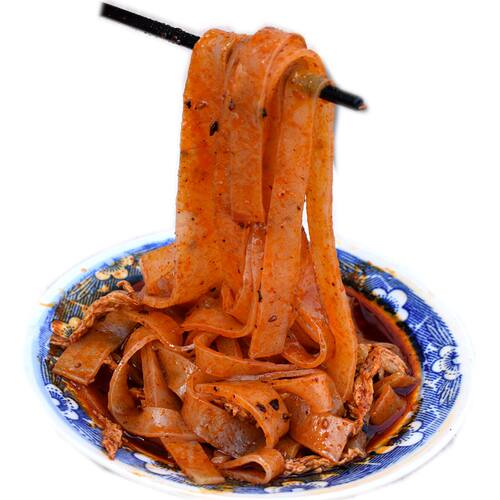 5袋张记岐山擀面皮宝鸡实体店陕西美食特产名吃 西安小吃凉皮300g