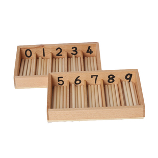 蒙氏数学教具纺锤棒箱国际版专业版儿童早教益智玩具蒙台梭利家庭