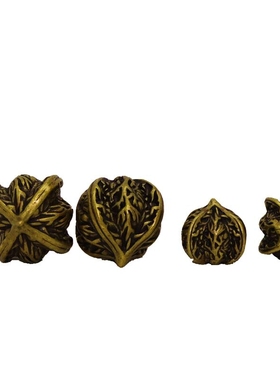 黄铜实心核桃手玩长辈男铜核桃