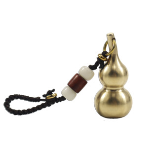 复古 汽车钥匙挂件 黄铜葫芦钥匙扣男士个性创意纯铜小挂件钥匙链