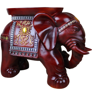 如果大象凳子换鞋凳欧式树脂门口玄关创意家居摆件装饰品动物坐凳