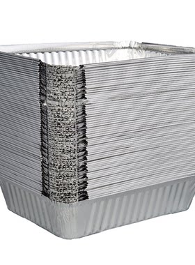 一次性锡纸盒铝箔餐盒长方形烧烤烘焙家用煲仔饭花甲粉外卖打包碗
