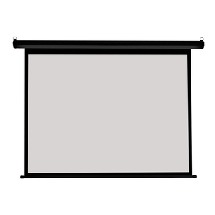 定做投影幕布电动幕白色黑色外壳家用办公电动遥控自动升降72寸84寸100寸120寸150寸高清玻纤壁挂投影机幕布