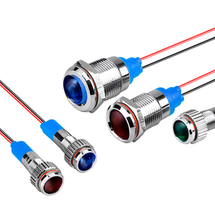 金属指示灯6mm8mm10mm12mmIP65信号灯3V5V12V220V